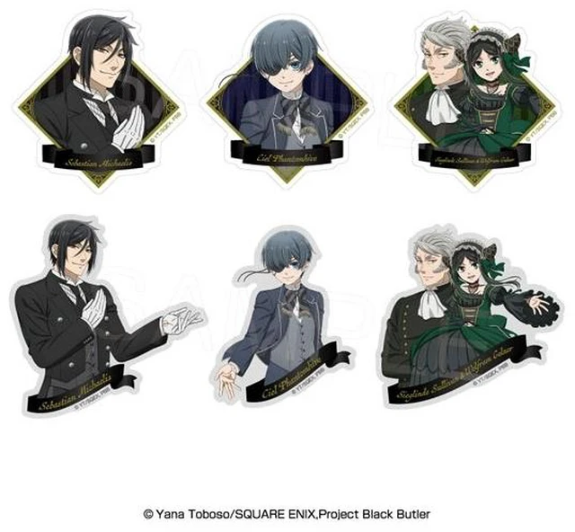 Main image of Avengers Black Butler Green Witch Arc Sticker Box of 6 US Import Fees Included