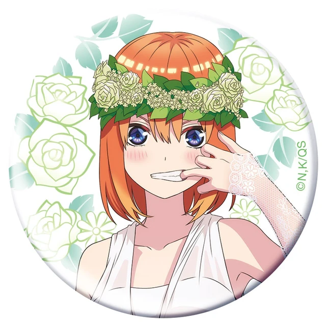 Alt view image 2 of 6 - Movic The Quintessential Quintuplets Yotsuba Nakano Badge Box of 6 US DUTY PAID