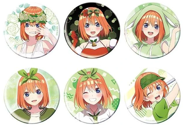 Main image of Movic The Quintessential Quintuplets Yotsuba Nakano Badge Box of 6 US DUTY PAID
