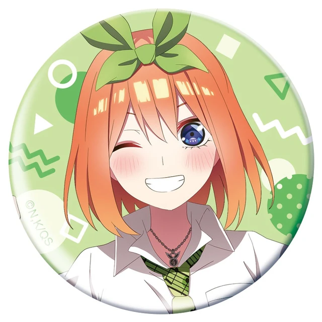Alt view image 6 of 6 - Movic The Quintessential Quintuplets Yotsuba Nakano Badge Box of 6 US DUTY PAID