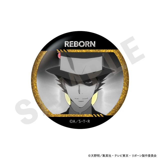 Alt view image 3 of 6 - Hitman REBORN! Part Color Series Glitter Can Badge Box of 10 US DUTY PAID