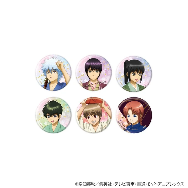 Alt view image 2 of 2 - Gintama 09 Original Illustration Can Badge Box of 6 US Import Fees Included