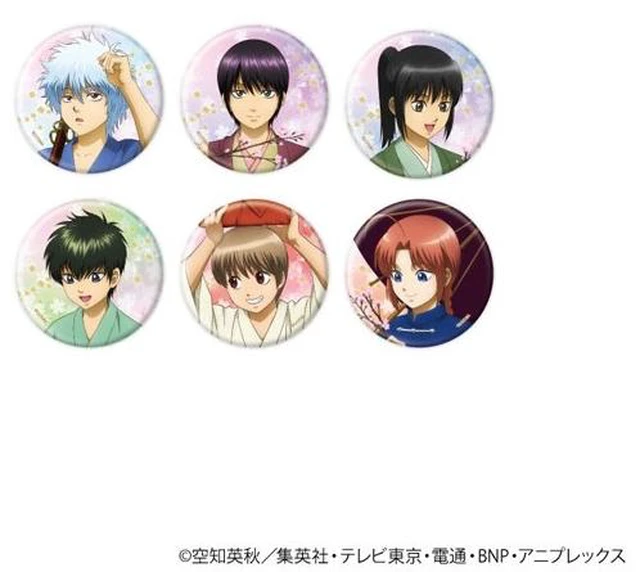 Main image of Gintama 09 Original Illustration Can Badge Box of 6 US Import Fees Included