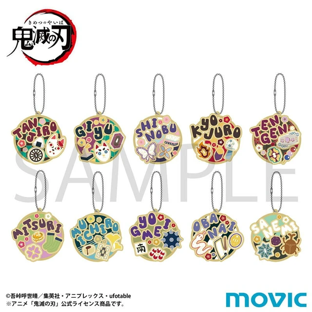 Alt view image 2 of 2 - Movic Demon Slayer: Kimetsu no Yaiba Rubber Collection Keychain Box of 10