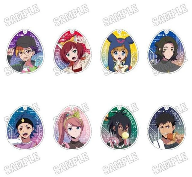 Main image of Medicos Entertainment DIGIMON BEATBREAK Acrylic Keychain Box of 8 US DUTY PAID