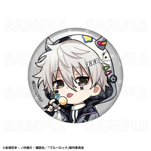 Alt view image 4 of 6 - Team Entertainment Blue Lock Deco Parka Chibi Character Ver. Can Badge Box of 12