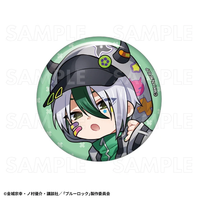 Alt view image 6 of 6 - Team Entertainment Blue Lock Deco Parka Chibi Character Ver. Can Badge Box of 12