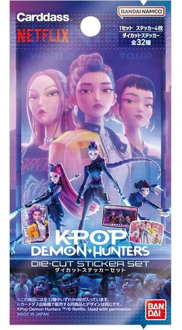 Main image of Bandai KPop Demon Hunters Die-Cut Sticker Box of 20 US Import Fees Included