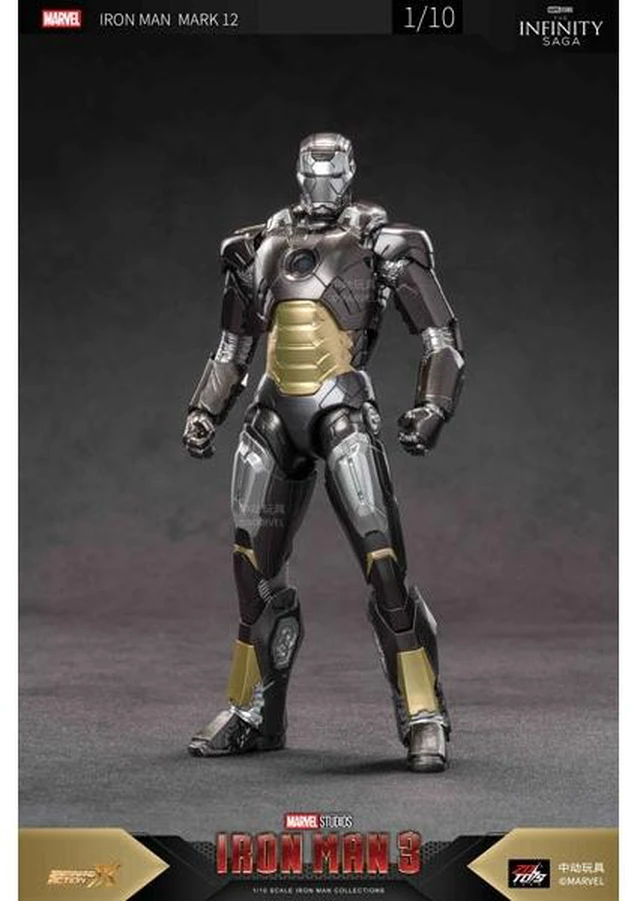 Main image of ZD Toys Iron Man Mark 12 7-inch X Series Action Figure US Import Fees Included