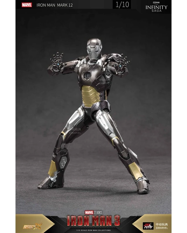 Alt view image 5 of 6 - ZD Toys Iron Man Mark 12 7-inch X Series Action Figure US Import Fees Included