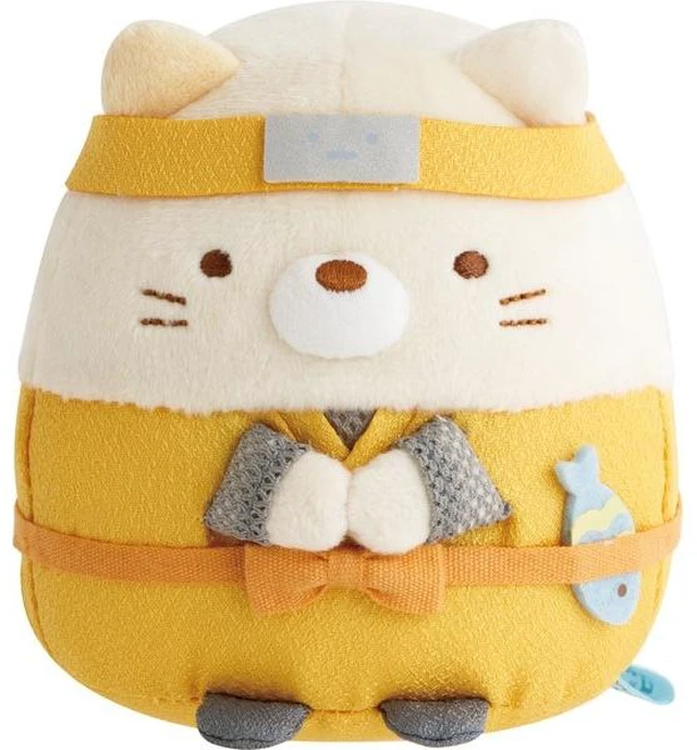 Main image of San-X Sumikko Gurashi MV75301 Cat Ninja Plush US Import Fees Included