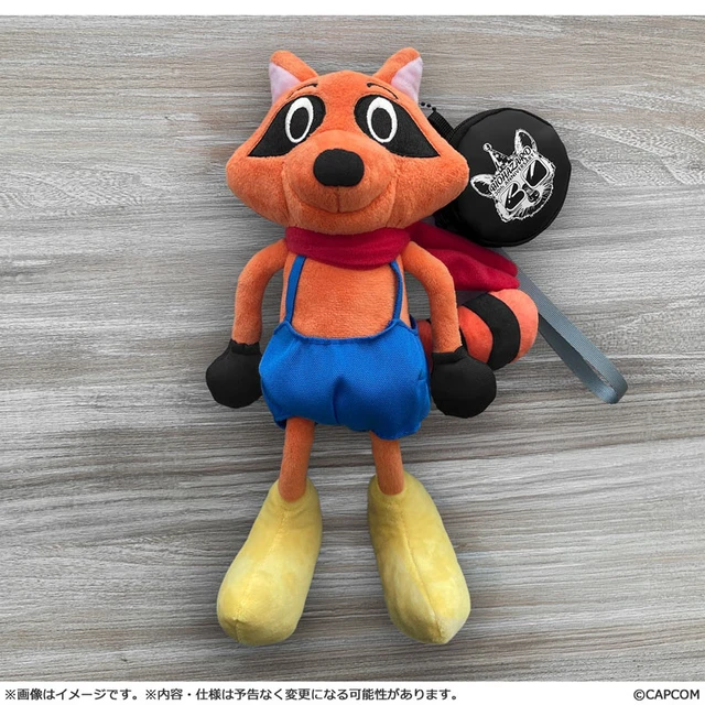 Alt view image 2 of 4 - Capcom Resident Evil Raccoon-kun 30th Anniversary Plush US Import Fees Included