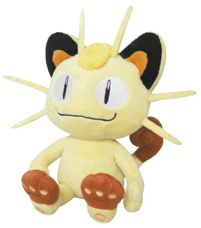 Main image of Pokemon All Star Collection Pokemon PP37 Meowth S Plush US Import Fees Included