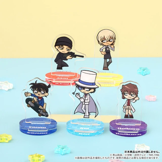 Alt view image 2 of 2 - Movic Detective Conan Chua Suta Miniature Acrylic Stand Collection Box of 5