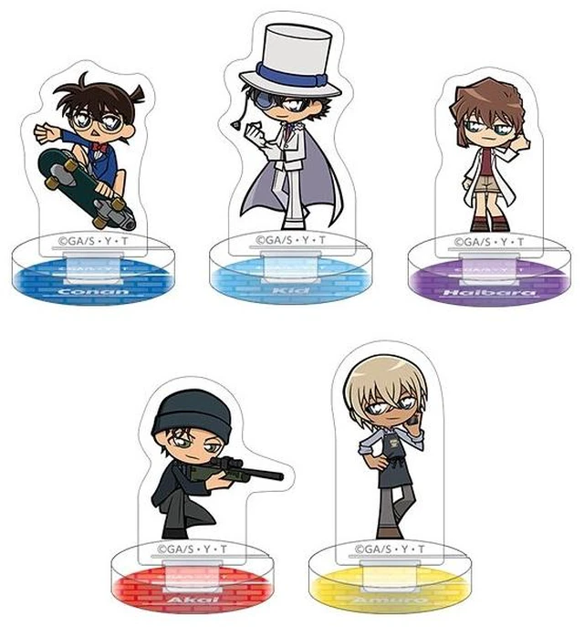 Main image of Movic Detective Conan Chua Suta Miniature Acrylic Stand Collection Box of 5