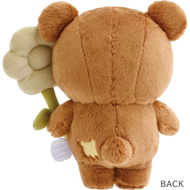 Alt view image 2 of 3 - Rilakkuma Chairoikoguma Basic Flower Plush US Import Fees Included