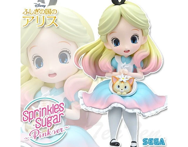 Alt view image 4 of 7 - Sega Disney Characters Alice Sprinkles Sugar Pink Ver. Pastel B Color Figure