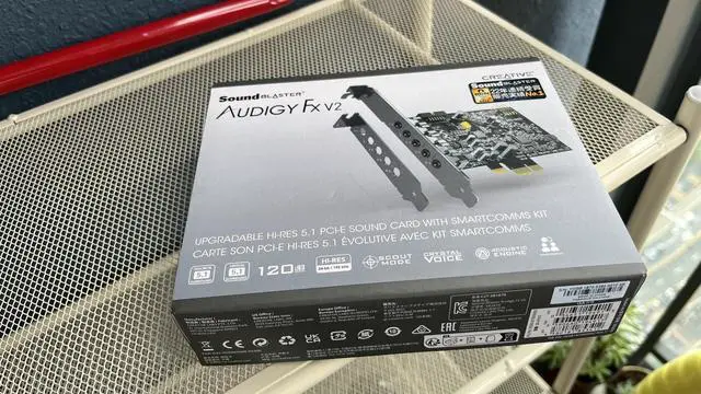 Main image of (the seal removed) Creative Sound Blaster Audigy Fx V2 Upgradable Hi-res PCI-e Sound Card with 5.1 Discrete and Virtual Surround, Scout Mode, SmartComms Kit for PC
