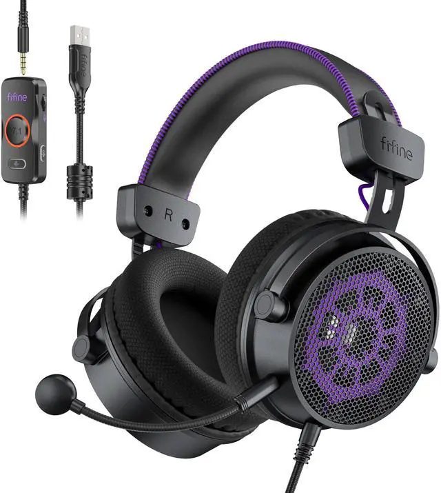 Main image of Open Back Gaming Headset with 7.1 Surround Sound - Expansive Open Audio - USB/3.5mm Dual Wired Connection - Detachable Mic for PC, PS5, PS4, Laptop, Mac, Xbox, Mobile - Ampligame H18V Lite BP