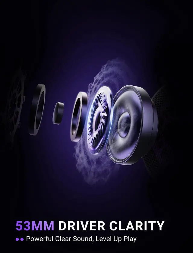Alt view image 3 of 7 - Open Back Gaming Headset with 7.1 Surround Sound - Expansive Open Audio - USB/3.5mm Dual Wired Connection - Detachable Mic for PC, PS5, PS4, Laptop, Mac, Xbox, Mobile - Ampligame H18V Lite BP