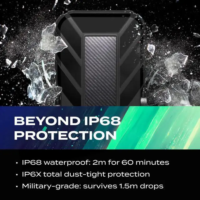 Alt view image 7 of 7 - HD710 Pro - 1 TB External Hard Drive - Shockproof, Waterproof & Dustproof - Durable Storage - For Gamers, Students & Professionals - Mac, PC & Linux Compatible - Black - AHD710P-1TU31-CBK