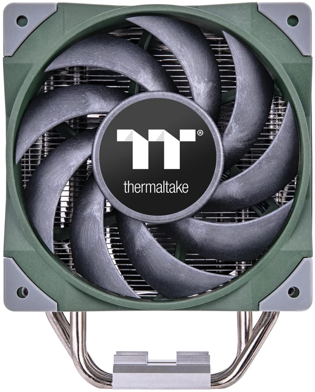 Main image of Thermaltake TOUGHAIR 510 180W TDP CPU Cooler Racing Green, Intel/AMD Socket (LGA 1700/1200), Dual 120mm 2000RPM High Static Pressure PWM Fan with High Performance Copper Heat Pipes CL-P075-AL12RG-A