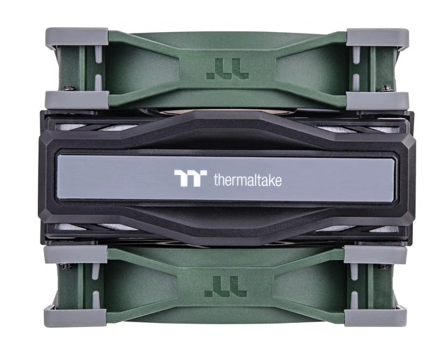 Alt view image 4 of 7 - Thermaltake TOUGHAIR 510 180W TDP CPU Cooler Racing Green, Intel/AMD Socket (LGA 1700/1200), Dual 120mm 2000RPM High Static Pressure PWM Fan with High Performance Copper Heat Pipes CL-P075-AL12RG-A