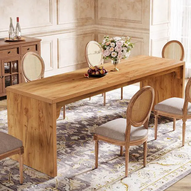 Main image of Tribesigns 78-Inch Dining Table for 6-8, Modern Rectangular Dining Room Table, Large Long Kitchen Dining Table with Sturdy Base, Wood Dinner Table for Dining Room, Home