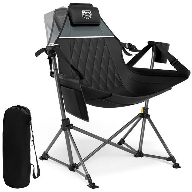 Alt view image 2 of 7 - Hammock Camping Chair, Oversized Swinging Chair, 400lbs Load