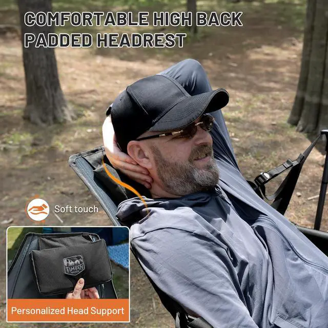 Alt view image 5 of 7 - Hammock Camping Chair, Oversized Swinging Chair, 400lbs Load
