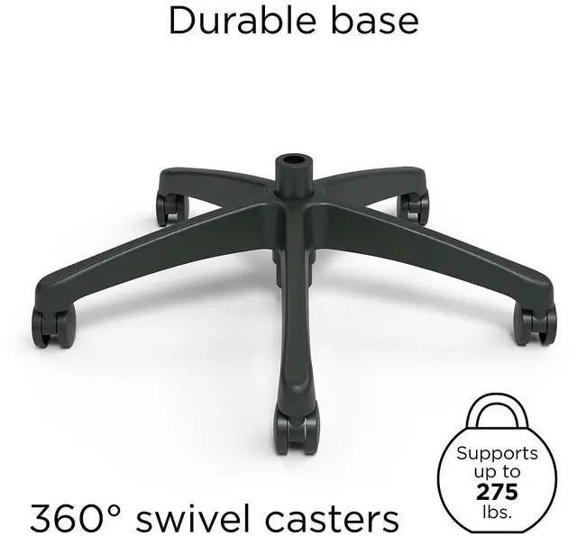 Alt view image 6 of 7 - Staples Dexley Ergonomic Task Chair, Mesh, Ergonomic, Lumbar Support, Adjustable Height, Black