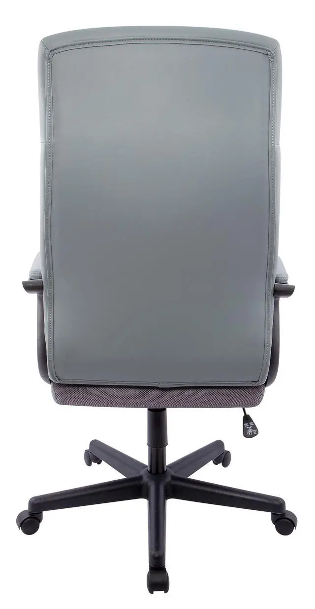 Alt view image 5 of 5 - STAPLES Rutherford Ergonomic Manager & Executive Office Chair, High Back Swivel, Adjustable Height, Luxura Faux Leather, Gray