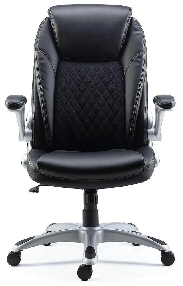 Main image of STAPLES Sorina Bonded Leather Chair - Adjustable Office Chair with Plush Padding, Provides Lumbar, Arm and Head Support, Perfect Desk Chair for The Modern Office
