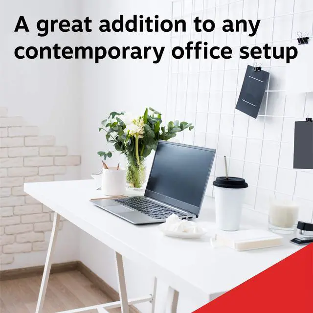 Alt view image 3 of 5 - STAPLES Sorina Bonded Leather Chair - Adjustable Office Chair with Plush Padding, Provides Lumbar, Arm and Head Support, Perfect Desk Chair for The Modern Office