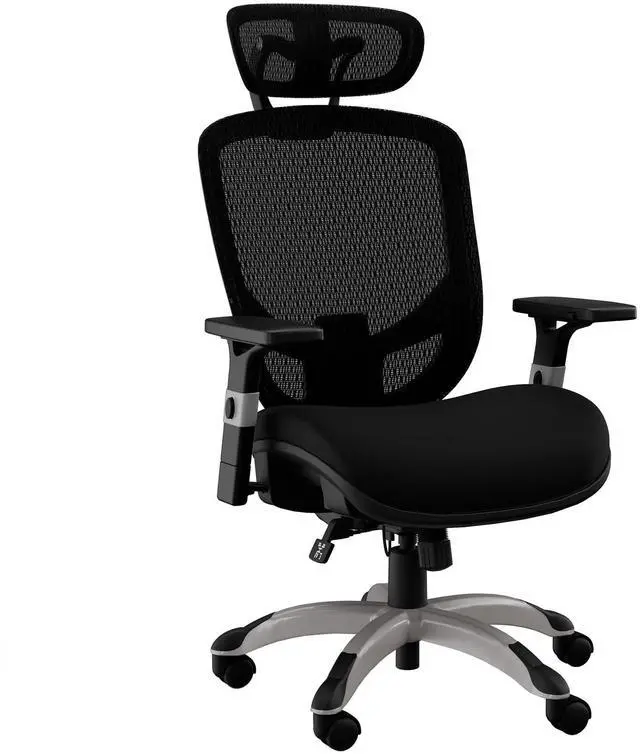 Main image of STAPLES Hyken Ergonomic Office Chair Adjustable Lumbar Support with Breathable Mesh, Swivel Desk Chair for Home Office, Black (XL)