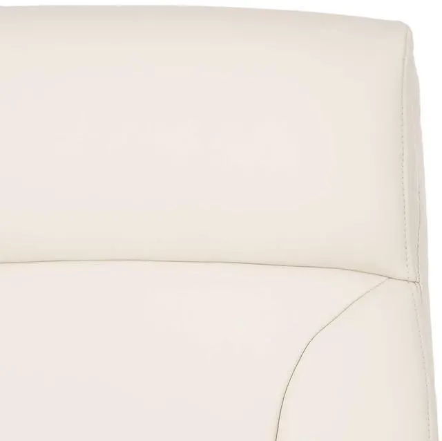Alt view image 5 of 5 - Amazon Basics Executive Desk Chair with Easy Assembly, Adjustable Height, 275lb Capacity, Oversized Cushion, 29.13"D x 25.2"W x 43.11"H, Ivory Bonded Leather