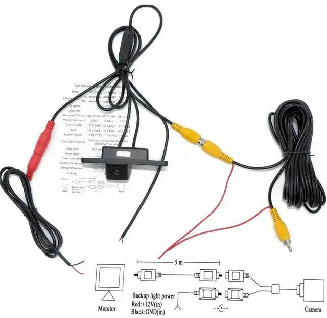 Alt view image 6 of 6 - Professional Backup Camera Rear View Camera for Ford Focus Sedan C-Max Mondeo