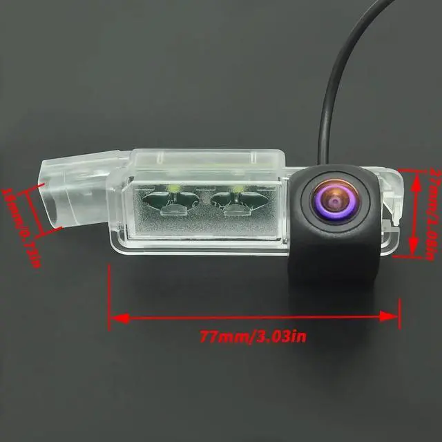 Alt view image 2 of 6 - 170° HD 1080P AHD Fisheye Vehicle Rear View Camera for VW Golf Passat Seat Lbiza MK3/MK4/MK5 Toledo Altea XL Leon