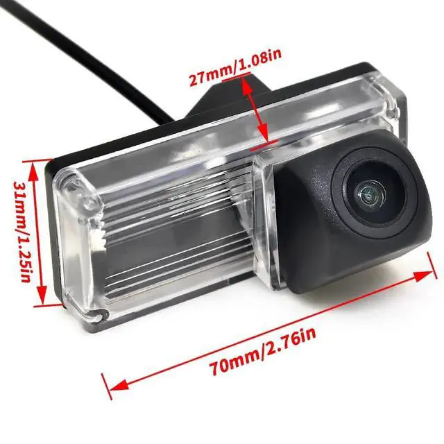 Alt view image 2 of 5 - 170° HD 1080P AHD Fisheye Vehicle Rear View Reverse Parking back up Night Camera for Toyota Land Cruiser LC 100 120 200 Prado