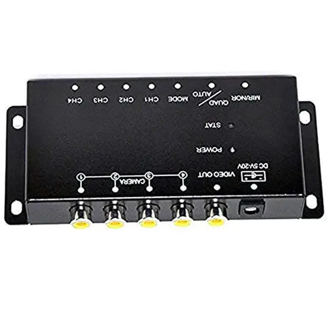Alt view image 2 of 7 - Auto Wayfeng WF® IR Control 4 Cameras Video Control Car Cameras Image Switch Combiner Box for Left View Right View Front Rear Parking Camera Box