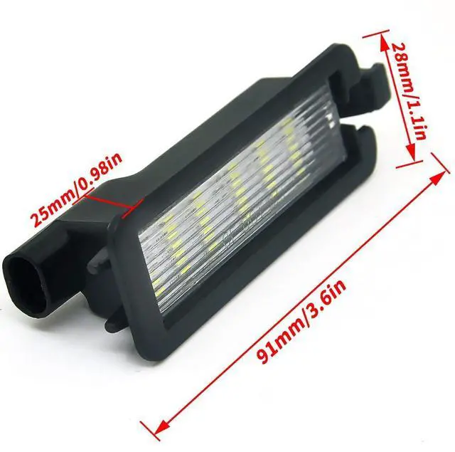Alt view image 2 of 6 - LED License Plate Light For Dodge Charger Challenger Chrysler 300 Pacifica Jeep Ram 1500
