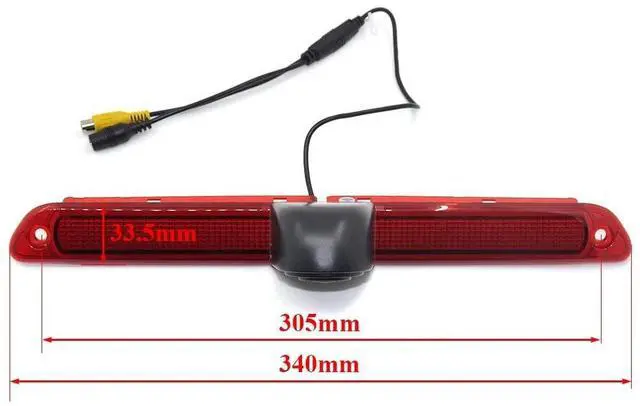 Alt view image 6 of 6 - CCD Rearview Camera Not with LED Brake Light Compatible for Mercedes-Benz Sprinter, Volkswagen Crafter, and Similar Models
