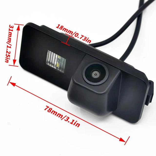 Alt view image 2 of 6 - 170° HD 1080P AHD Dynamic Trajectory Rear View Camera For Volkswagen Golf 5