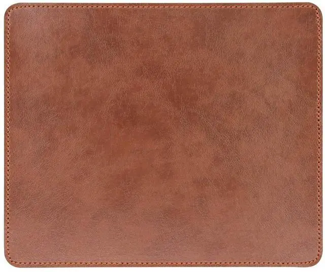 Main image of Non-Slip Rubber Base Leather Mousepad for Laptop Computer PC Personality Desings Gaming Mouse Pad Mat 9.45 X 7.87 inch (Leahter Mouse Pad-Coffee, 9.45 X 7.87 inch)