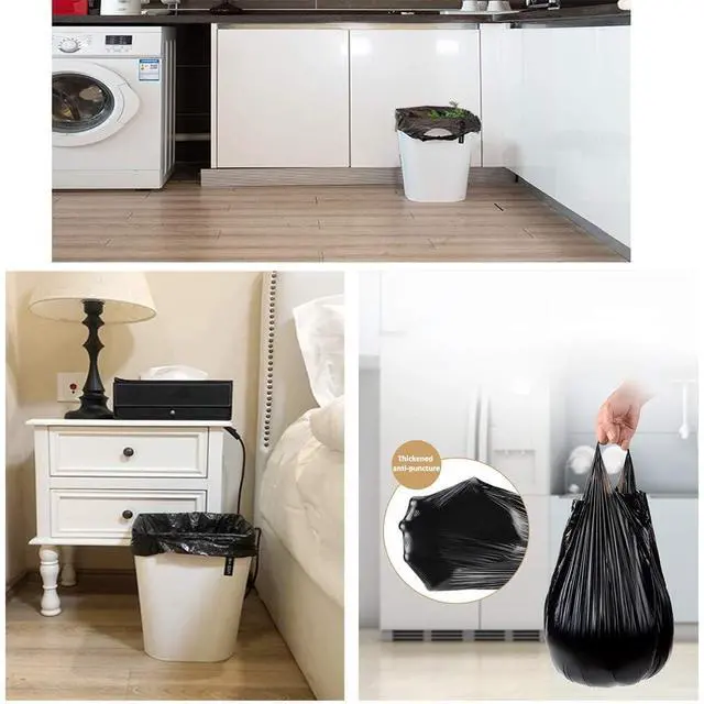 Alt view image 2 of 7 - Small Trash Bags,5 Rolls 46x60 Cm 100 PCS 4 Gallon Garbage Bags, For Kitchen Bathroom Bedroom Office Use