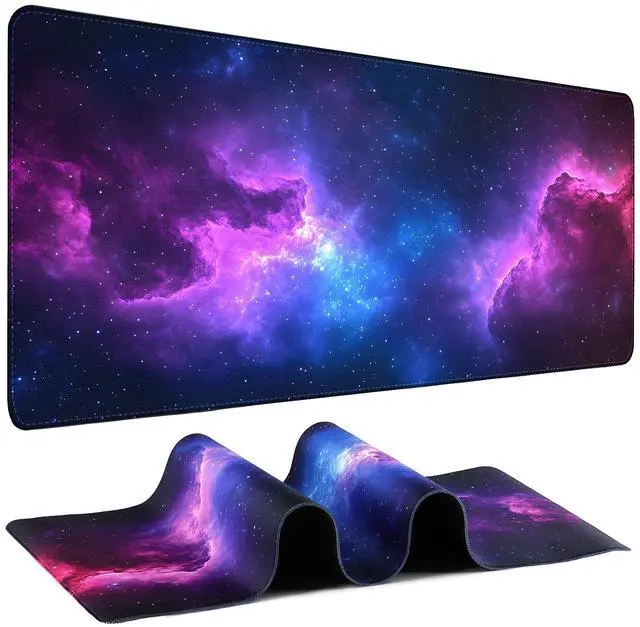 Main image of Mouse Pad Gaming - Desk Mat for Keyboard and Mouse - Large Mouse Pad for Desk, Mousepad (35.4" X 15.7") with Non-Slip Base, Desks Pad Mat Office and Home (Starry Sky 2, 35.4L x 15.7W inches)