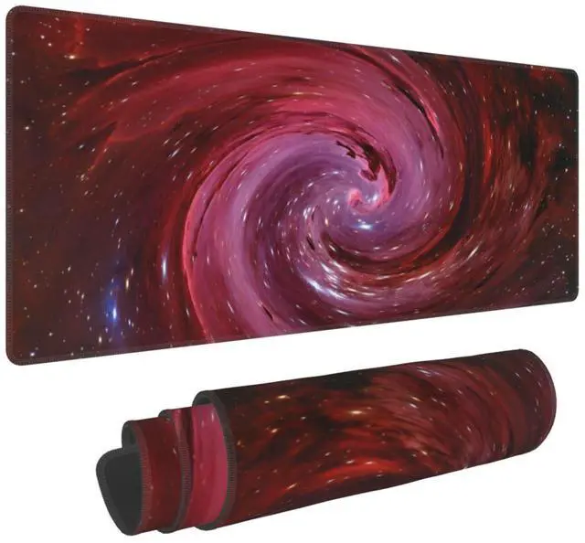 Main image of Universe Outer Space Galaxy XL Large Mouse Pad with Stitched Edges Long Non-Slip Rubber Base Mousepad Laptop Keyboard Mat Desk Pad for Office Home Desk Decor, 31.5" X 11.8"