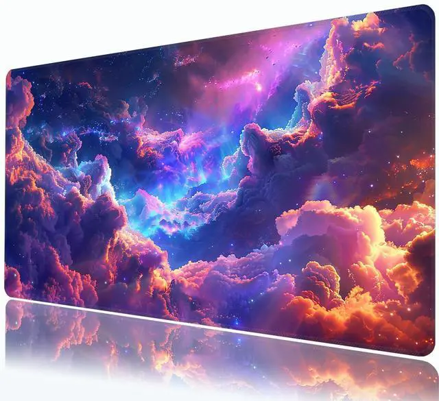 Main image of Galaxy Mouse Pad,XXL 35.4"x15.7" Big Gaming Mousepad,Starry Sky Large Extended Mouse Mat,Non-Slip Rubber Base Waterproof with Stitched Edges for Gaming Office Home