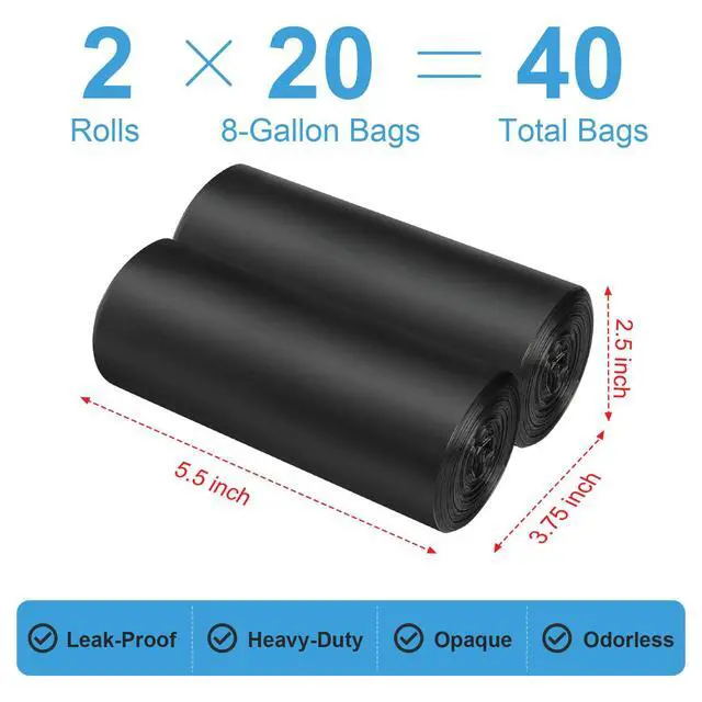 Alt view image 6 of 6 - 40 Portable Camping Toilet Bags, Biodegradable Compostable Thickened for 5 Gallon Bucket Toilet