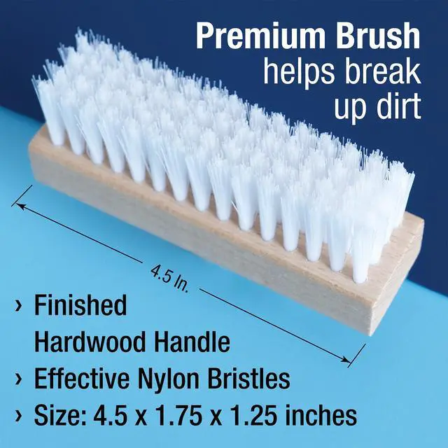 Alt view image 4 of 7 - Shoe Cleaning Kit - Footwear Cleaner for Sneakers, Boots, Cleats, and Many Other Shoe Types - (4 Ounce Bottle and Brush). Packaging May Vary Between Green and Blue.